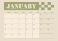 January 2024 Blank Printable Calendar