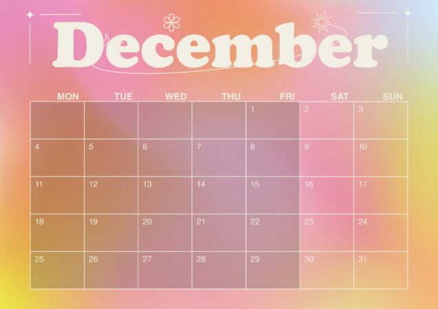 December Blank Calendar 2023 Printable Free