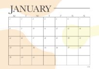 January 2024 Blank Calendar Template