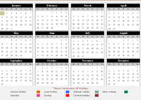 CG Govt Calendar 2024 PDF