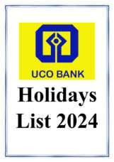 UCO Bank Holidays List 2024